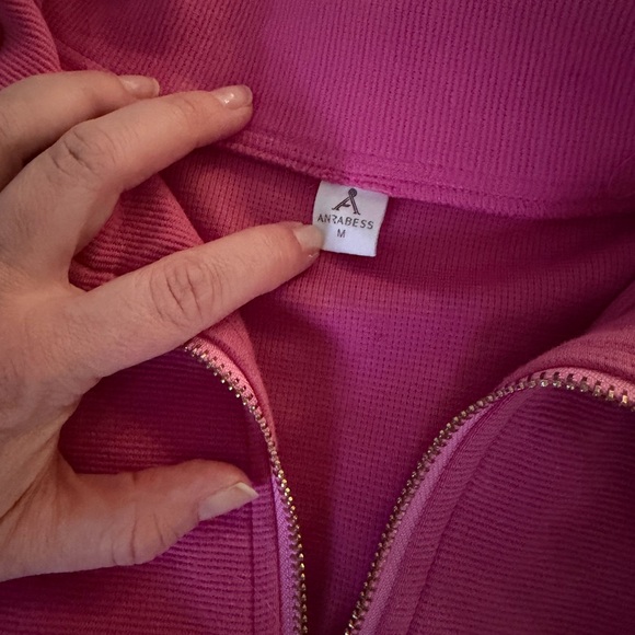 Pink Quarter-Zip Pullover - Picture 8 of 8
